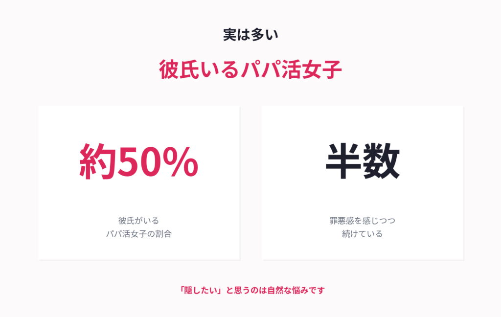 彼氏いるパパ活女子は実は多い