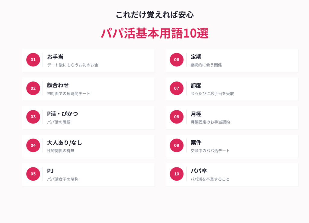 お手当・お金関連の用語(10語)